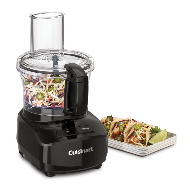 Cuisinart معالج الطعام كويزينارت 7 أكواب بتصميم أنيق وعصري مع تحكمين سهلين وشفرة عالمية للتقطيع والخلط والعجين (أسود) - Image 3