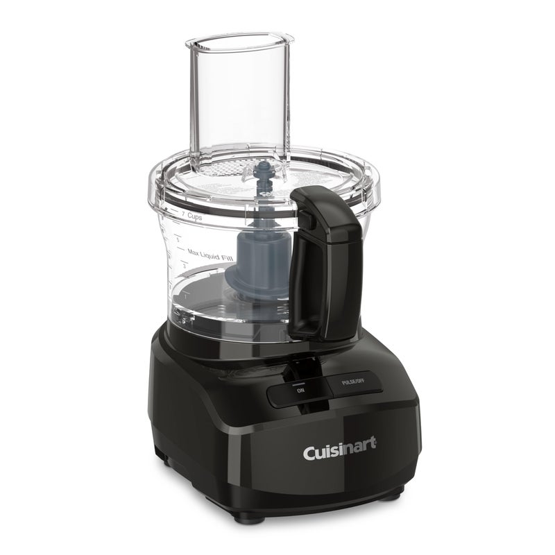Cuisinart معالج الطعام كويزينارت 7 أكواب بتصميم أنيق وعصري مع تحكمين سهلين وشفرة عالمية للتقطيع والخلط والعجين (أسود) - Image 2