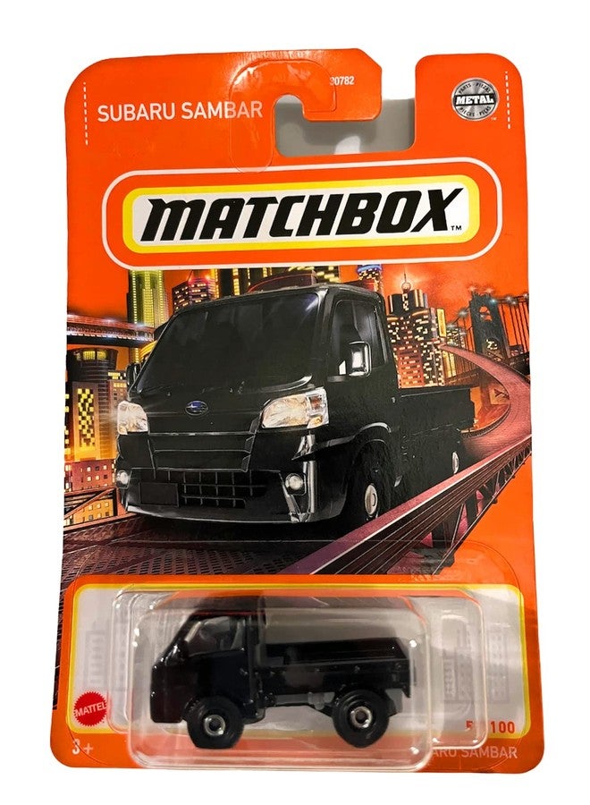 Matchbox Power Grabs Black Subaru Sambar 57/100 - Image 1