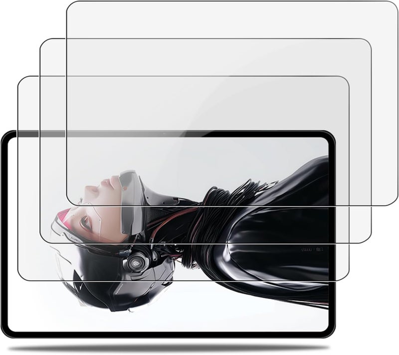 NOUKAJU [3 عبوات] واقي شاشة لجهاز REDMAGIC Astra Gaming Tablet بحجم 9.06 بوصة، زجاج مقسى عالي الوضوح، صلابة 9H، مقاوم للخدش وبصمات الأصابع، حماية بزجاج مقسى لجهاز REDMAGIC Tablet 3 Pro - Image 1