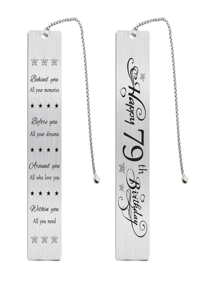 Jzxwan Happy 79th Birthday Gifts for Women Men, 79 Year Old Birthday Bookmark, Female 79 Yr Old Bday Card Gift Ideas, 1946 Book Mark for Woman Man, 79th Bday Decorations - Image 1