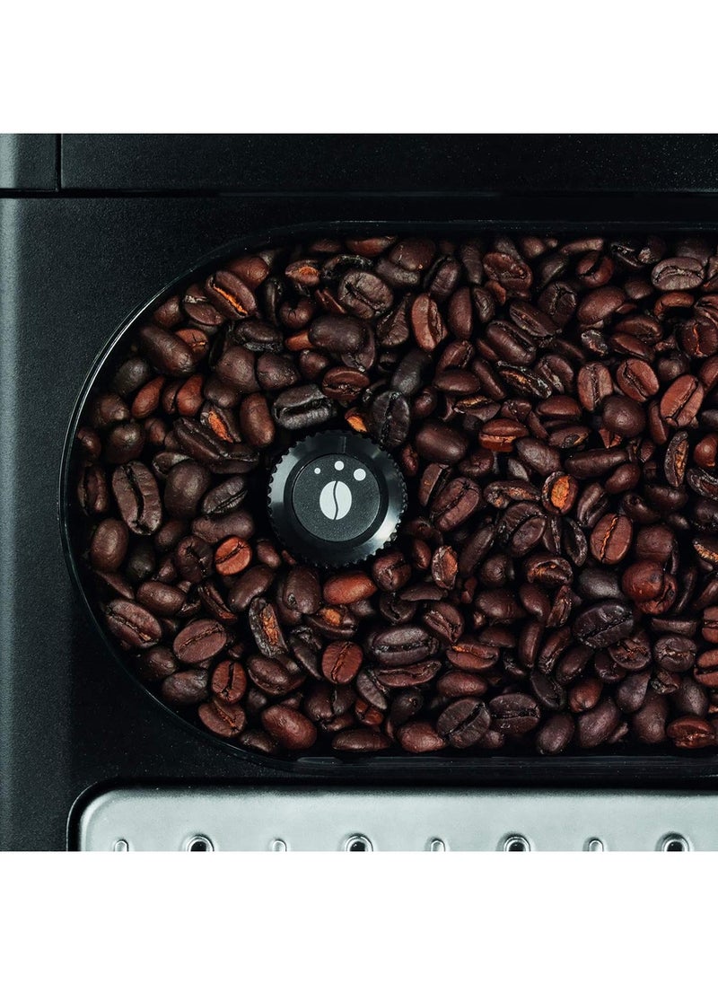 Krups - Fully Automatic Espresso and Cappuccino Coffee Machine 1.8 L, Automatic Cleaning, Milk System with Cappuccino Plus Nozzle | EA8108 | Black - Image 1