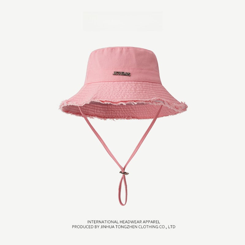 Vintage Japanese Jacquemus Fishermans Hat for Women Pink 