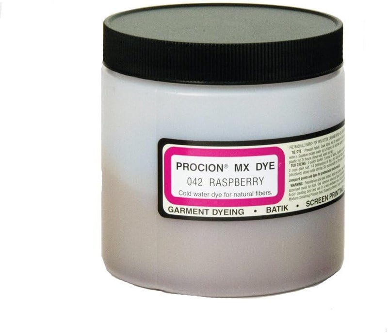 Jacquard Procion MX Dye - Raspberry, 240ml Cold Water Dye for Natural Fibers