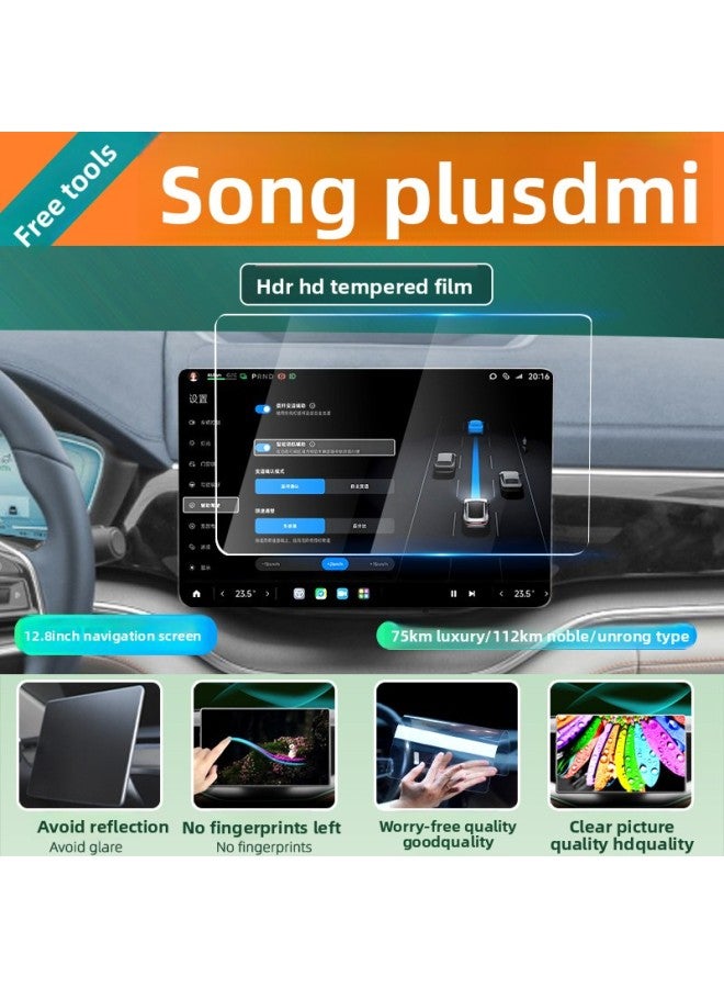 Byd Song Plusdmi/Ev Screen Tempered Film Car Instrument Display Film Central Control Navigation Protective Film