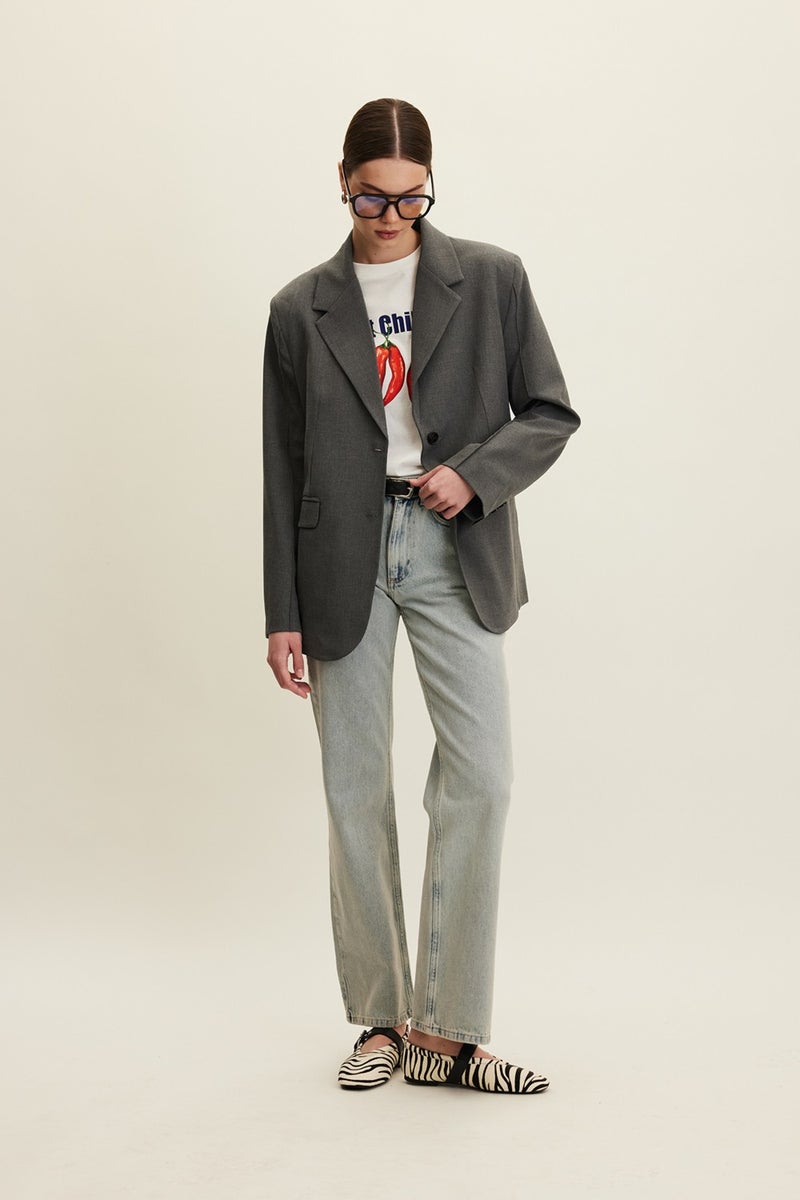 Manuka Classic Cut Blazer Jacket Grey  - Image 4
