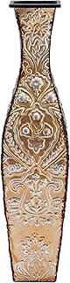 Elements 5145608 Tapestry Decorative Metal Vase, 17-Inch, Gold - Image 1