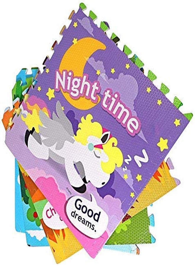 Koniry Kids Soft Floor Tiles Children Interlocking Play Mat Set (Multicolor) - Image 1