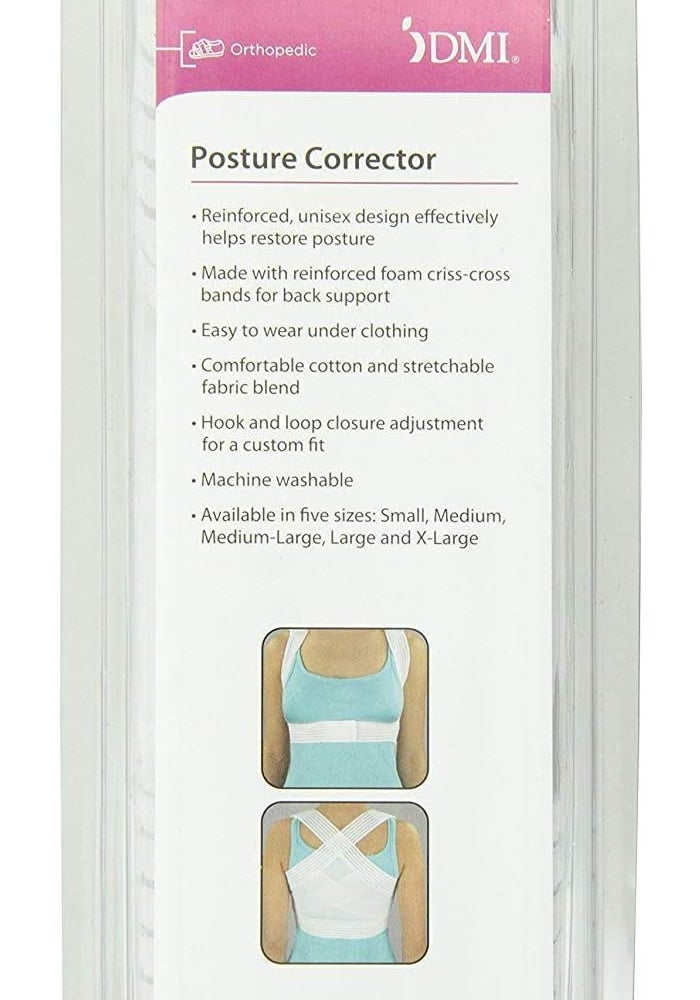 DMI Duro-Med Unisex Posture Corrector with Criss-Cross Foam Bands - Extra Large (46" to 48" Chest Size) - Image 2