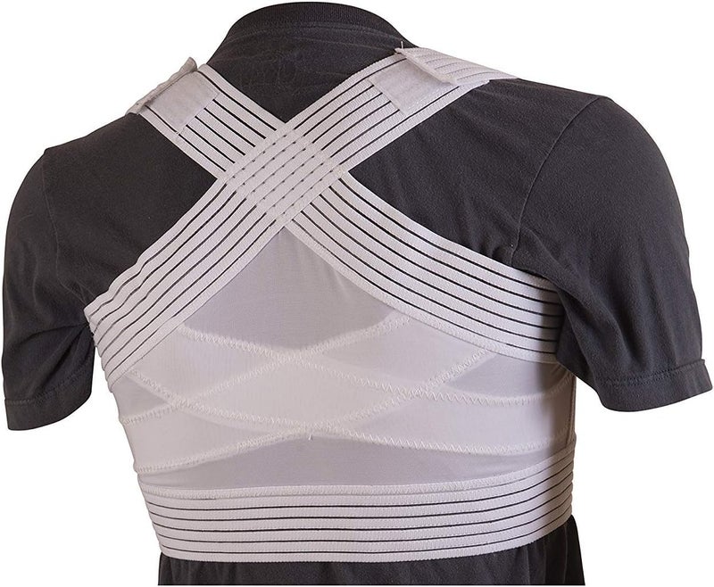 DMI Duro-Med Unisex Posture Corrector with Criss-Cross Foam Bands - Extra Large (46" to 48" Chest Size) - Image 1