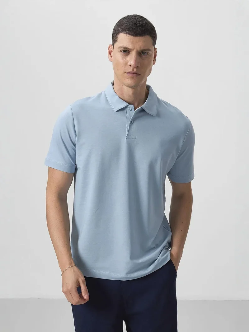 تومي لايف TOMMY Men's Cotton Elastane Polo T-Shirt