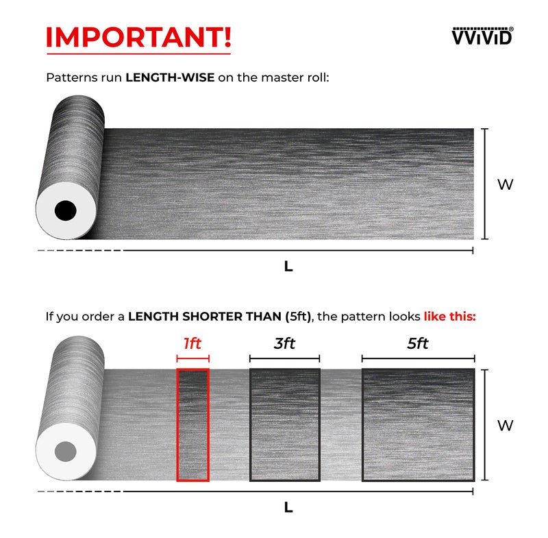 VVIVID® XPO لفافة فينيل لاصقة من الفولاذ المصقول الفضي بتقنية إطلاق الهواء (0.5 قدم × 5 أقدام) - Image 2