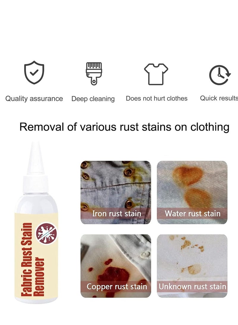 JUE-FISH Fabric Rust Stain Remover (50ml), Strong Waterless Cleaner for Clothes – Emergency Stain Rescue and Laundry Cleansing Agent – Effective Rust and Stain Remover for Garments - Image 2