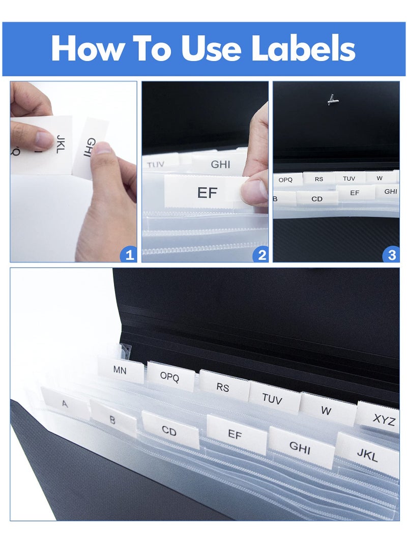 A4 Expanding File Organizer with 13 Pockets and Elastic Closure Ideal for Home School and Office - Image 3