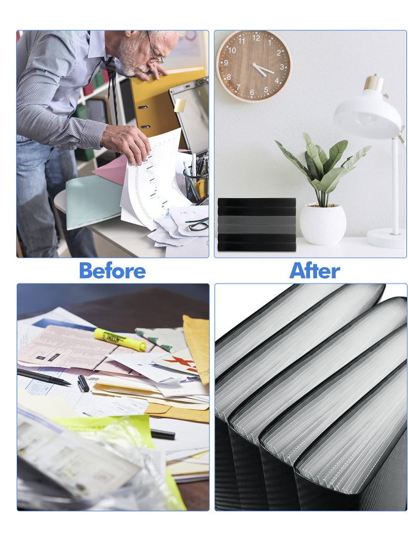 A4 Expanding File Organizer with 13 Pockets and Elastic Closure Ideal for Home School and Office - Image 5
