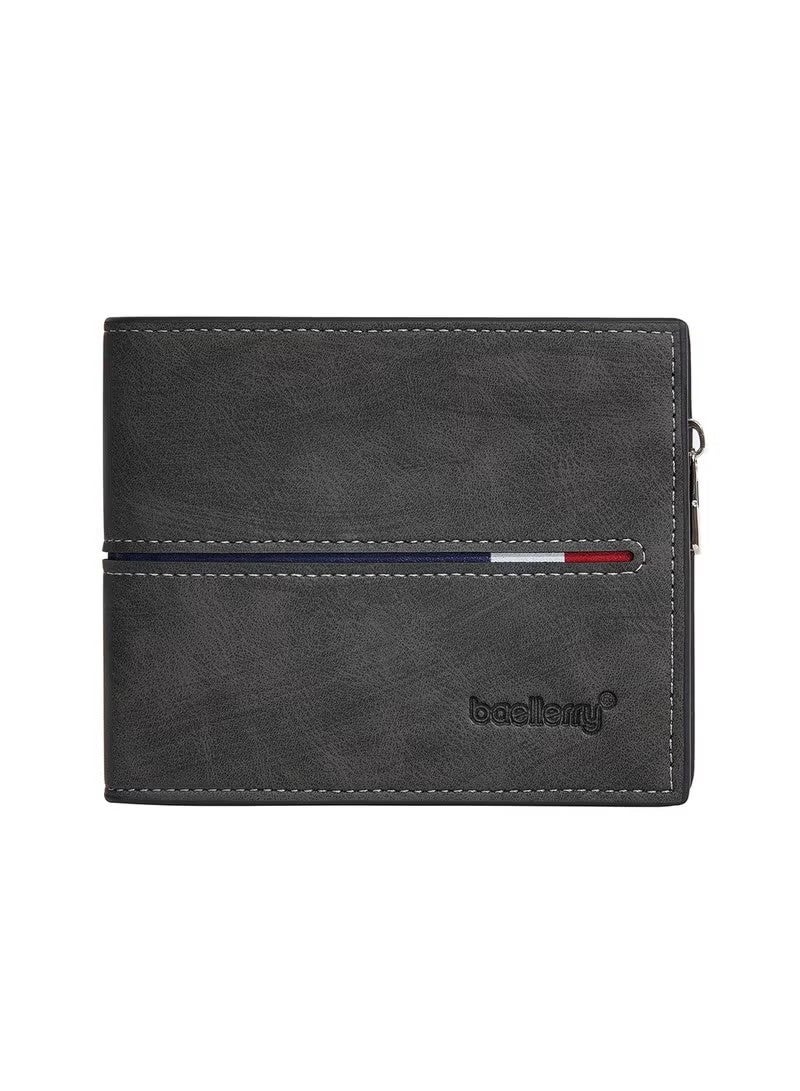 بايلليري محفظة جلدية للرجال ، محفظة آمنة بسحاب مع حجب RFID ، هدايا أعياد ميلاد مخصصة للرجال ، الابن ، الجد ، وصديقها ، الزفاف ، الذكرى السنوية ، الخريج - أسود - Image 5