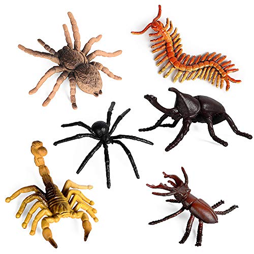 RCOMG 12 PCS Small Realistic Insects Figures Toys Plastic Wildlife Animal Fake Bug Toys Halloween Party Favor School Project Bug Figurines Set for Kids Toddlers - Image 5