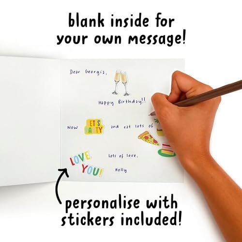 Central 23 - Belated Birthday Card - Funny Birthday Card for Him and Her - Happy Bday for Friends - Fathers Day Card - Comes with Fun Stickers - Image 4