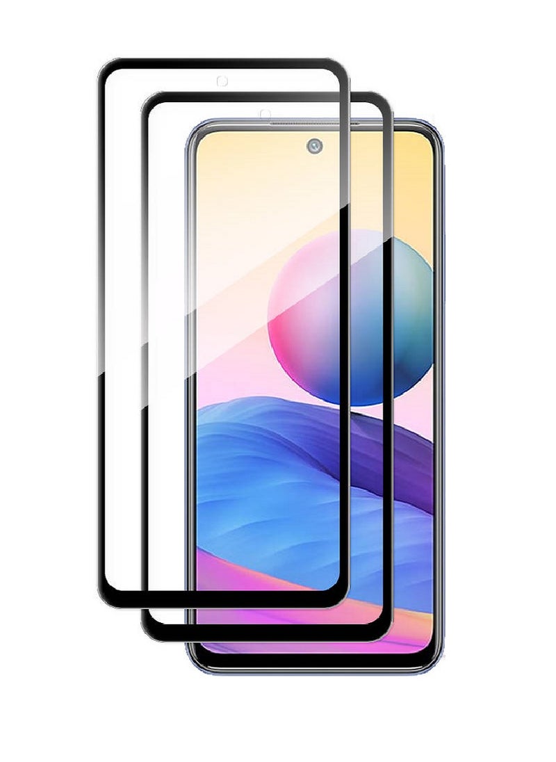 Super 2 Pieces Tempered Glass Screen Protector 5D Designed For Xiaomi Redmi Note 10 5G Full Glue Edge to Edge Full Screen Coverage And Bubble Free - Image 1