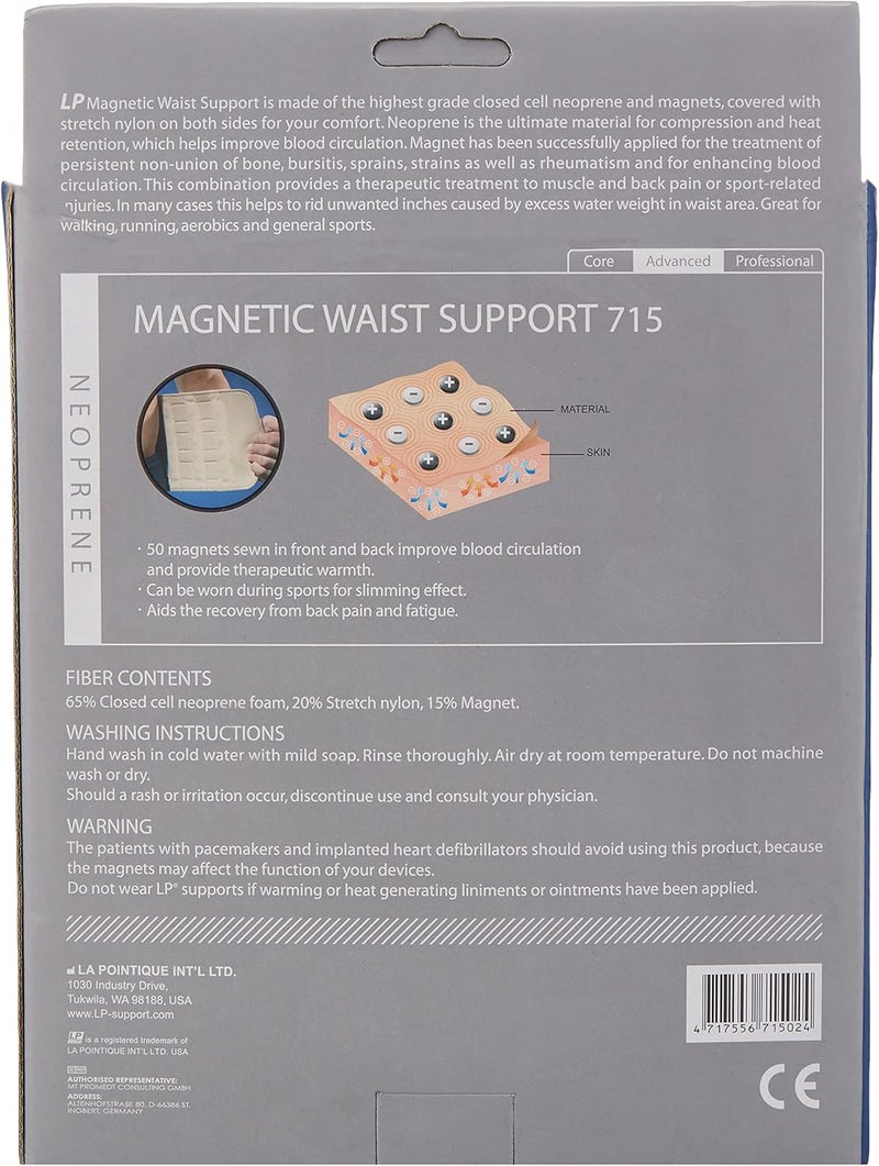 LP SUPPORT دعم الخصر المغناطيسي LP 715 مع 50 مغناطيس، تان - Image 2