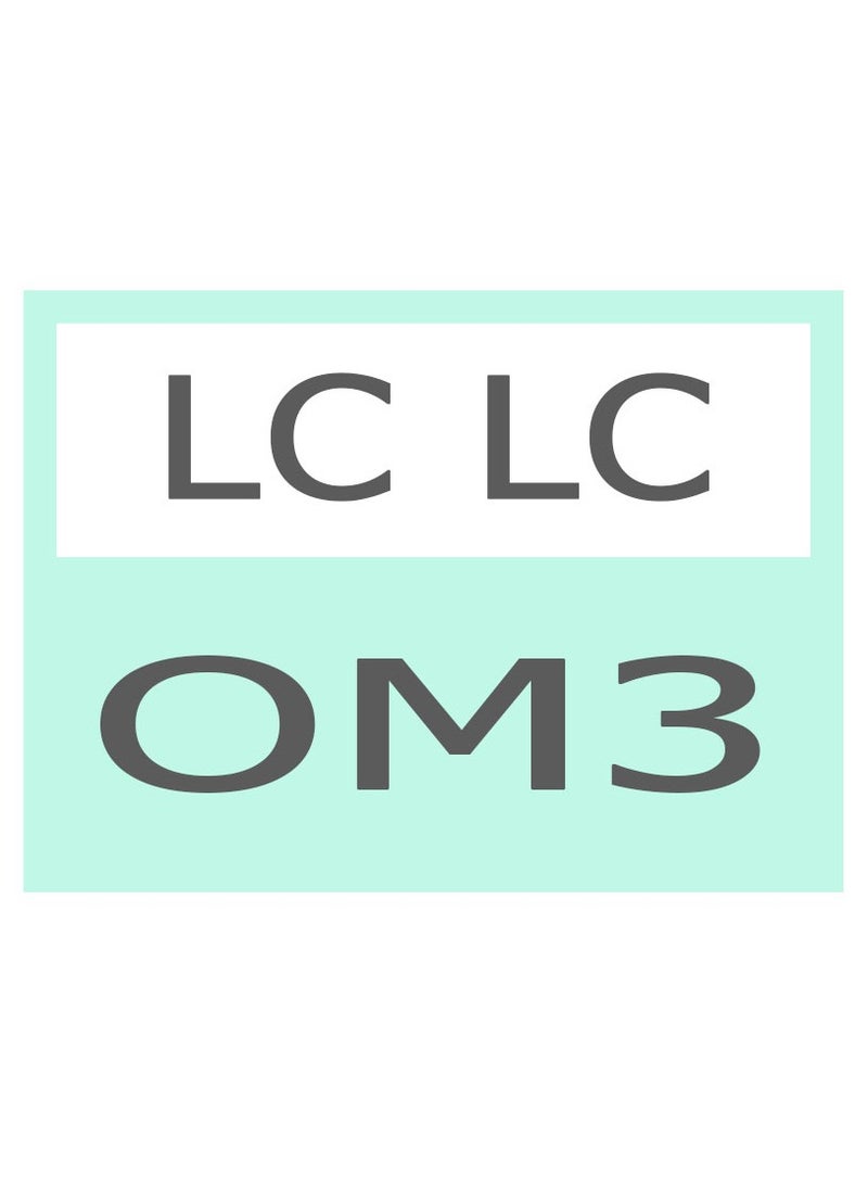 LC UPC/LC UPC Dual LSZH Fiber Patch Cable 2.0MM OM3 2M 10 PCs