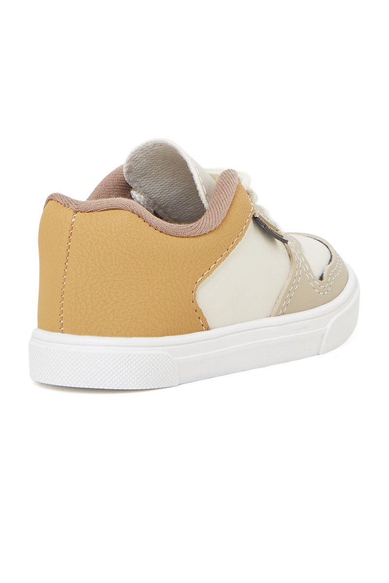 MOLEKINHO SNEAKERS for INFANT BOYS – White SHOES with Lace Up | Comfortable PU Upper & TPR Sole - Image 3