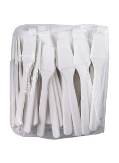 Pana PANA 200pcs Cosmetic Make Up Disposable Plastic 2.5" Spatulas Skin Care Facial Cream Mask Spatula (WHITE-200 Pieces in a Box)  - Image 4