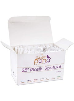Pana PANA 200pcs Cosmetic Make Up Disposable Plastic 2.5" Spatulas Skin Care Facial Cream Mask Spatula (WHITE-200 Pieces in a Box)  - Image 5