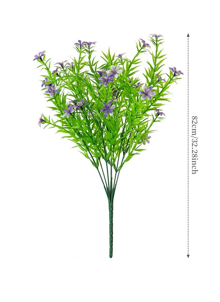 Mordely 3 PCS Outdoor Artificial Fake Flowers UV Resistant Orchid Leaf Plants, Faux Plastic Greenery Cymbidium for Indoor Outside Hanging Planter Garden Porch Window Box Home Wedding Decor  - Image 2