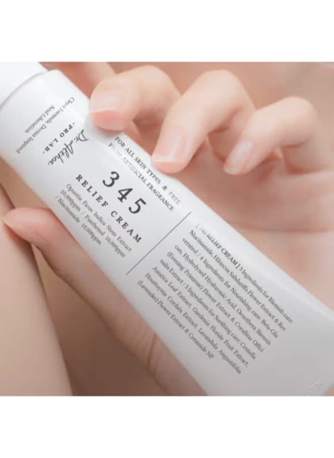 Dr.althea - Dr.Althea 345 Relief Cream, Daily Face Moisturizer, Blemish Relief Care, Soothing Recovery & Moisture with Niacinamide, Panthenol, Korean Vegan Skincare for All Skin Types 50ml - Image 1