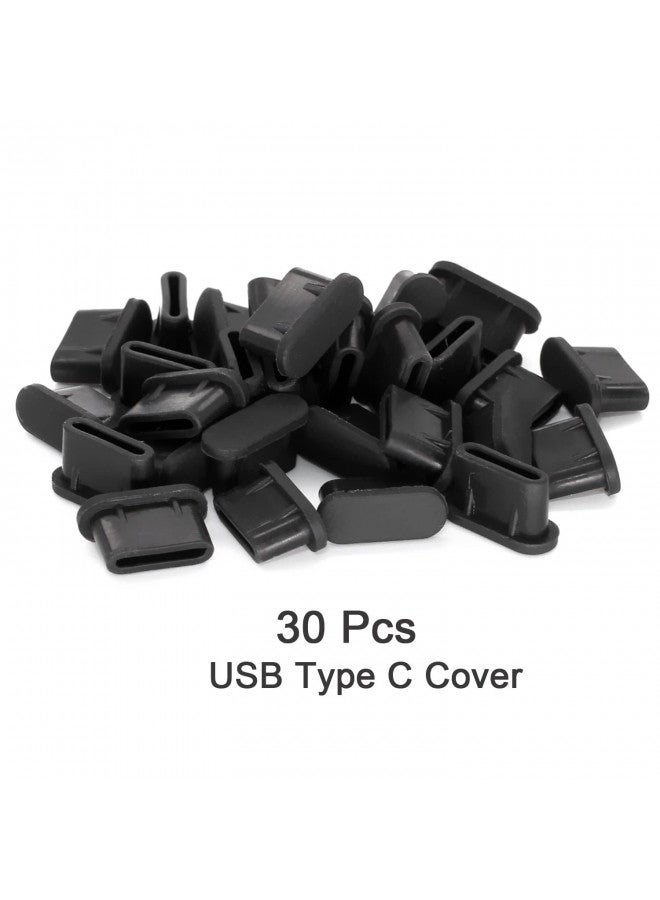 Gavemi 30 Pack USB C Dust Plug Cover Silicone Protectors USB Type C Port Anti Dust Plug Cover (USB C Plug) - Image 1