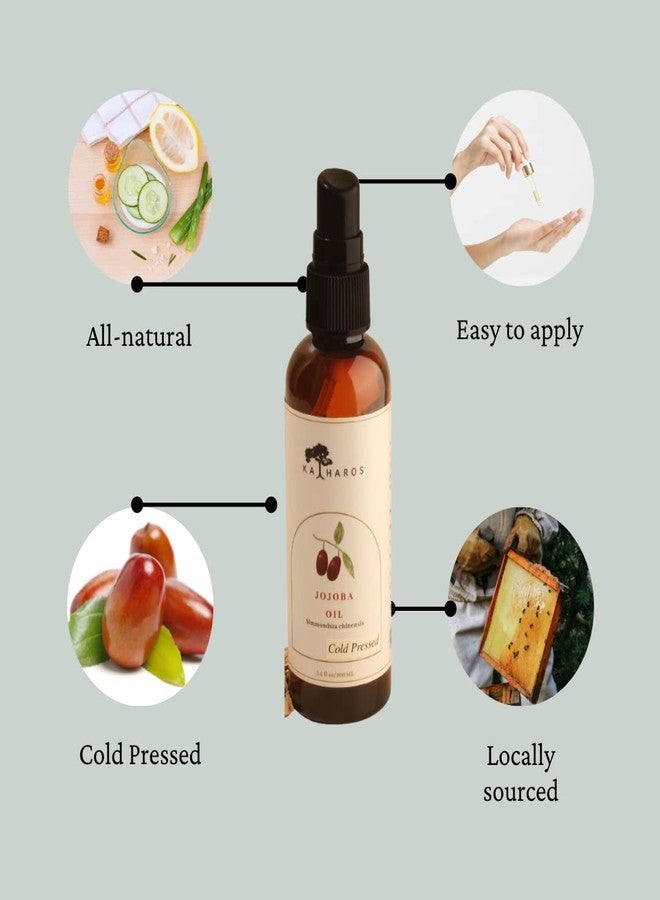 Katharos 100% Pure & Natural Jojoba Oil - Cold Pressed, Unrefined, Natural Moisturizer for Skin, Hair, and Nails - Image 2