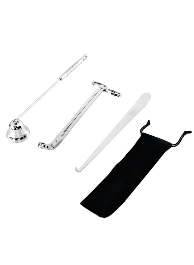 3-in-1 Candle Wick Trimmer Accessory Set Stainless Steel Luxury candle scissors Wicks Holder Dipper Home Decor - Image 1