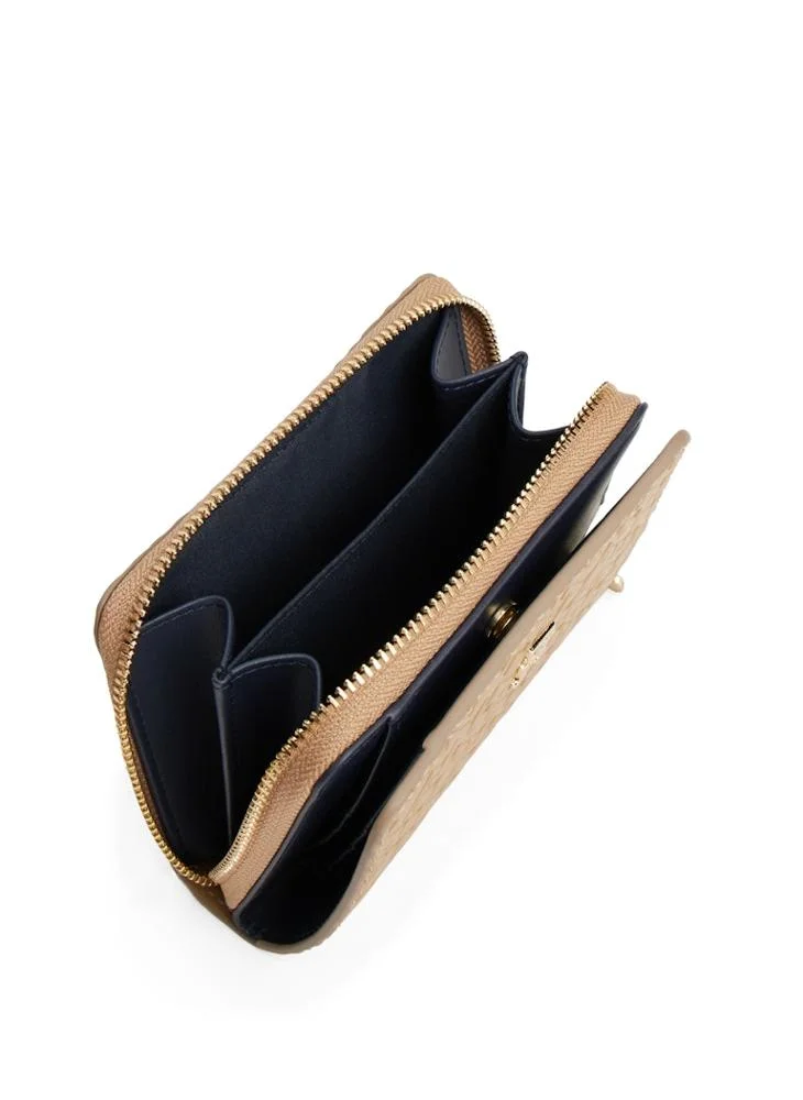 TOMMY HILFIGER  Icon Medium Zip Around Flap Mono Wallet for Women | Best Price UAE