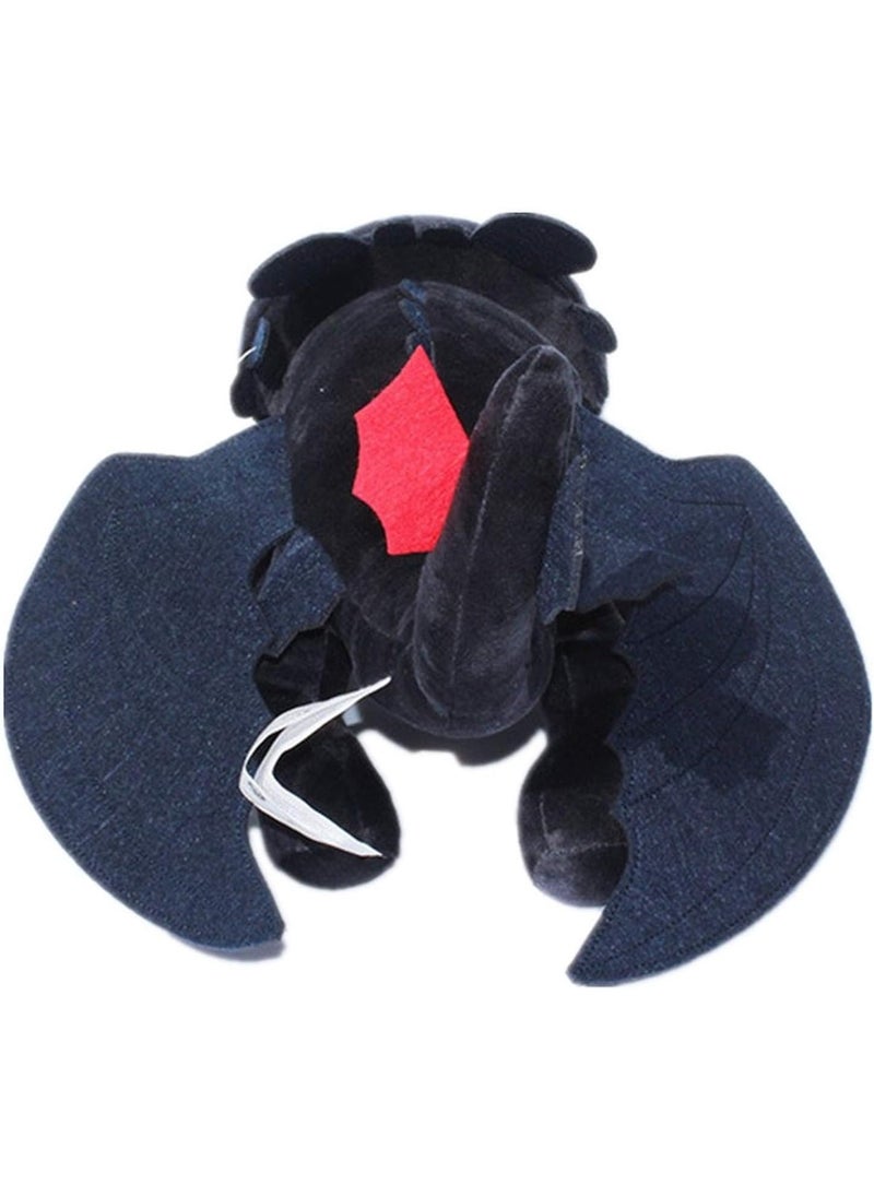 Generic - How to Train Your Dragon 3 Night Fury Plush Toy 9 Inch Toothless Doll Toy Stuffed Soft Animal Cartoon Gift - Image 1