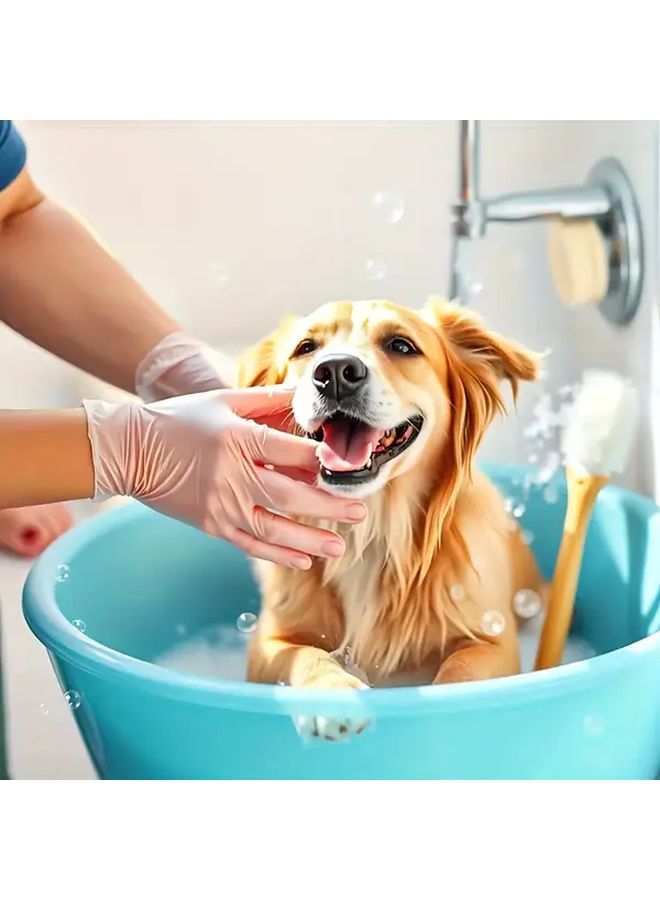 100 قطعة صغيرة قفازات TPE متينة شفافة سميكة طويلة الأمد للمطبخ الحمام التنظيف الخارجي الطهي الأعمال المنزلية - Image 4