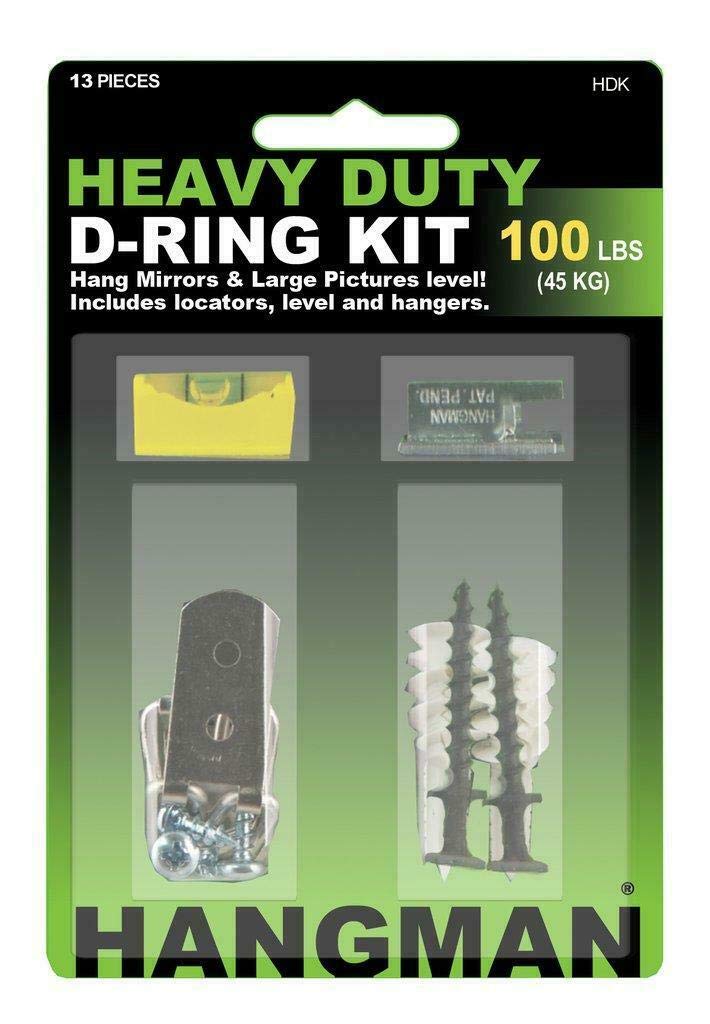 Hangman HDK 13-Piece Heavy-Duty D-Ring Picture-Hanging Kit, Multicoloured - Image 2