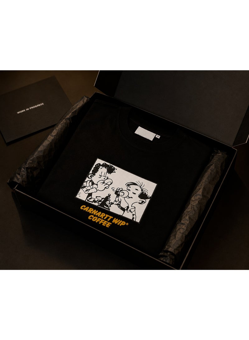Oversized Black Coffee Graphic T-Shirt Streetwear - Image 4