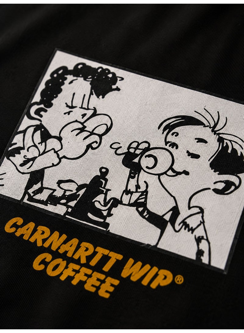 Oversized Black Coffee Graphic T-Shirt Streetwear - Image 5