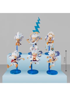 One Piece Cartoon Handmade Q Version Nika Luffy Blind Box Handmade Ornaments Sun God Form Five-gear Luffy-color:Version Of Nika Luffy 6 Models [bag]