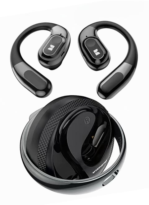 AC330 Bluetooth Earbuds – Open-Back Design, IPX5 Waterproof, 24-Hour Battery Life, Noise-Canceling, Low Latency for Sports and Outdoor Activities