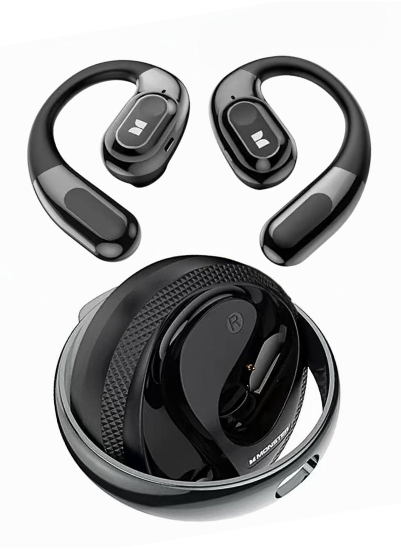 AC330 Bluetooth Earbuds – Open-Back Design, IPX5 Waterproof, 24-Hour Battery Life, Noise-Canceling, Low Latency for Sports and Outdoor Activities
