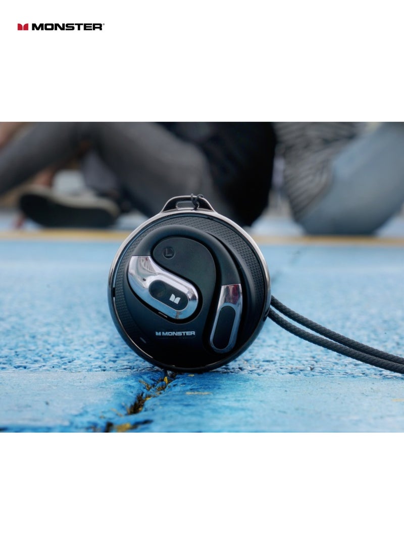 AC330 Bluetooth Earbuds – Open-Back Design, IPX5 Waterproof, 24-Hour Battery Life, Noise-Canceling, Low Latency for Sports and Outdoor Activities