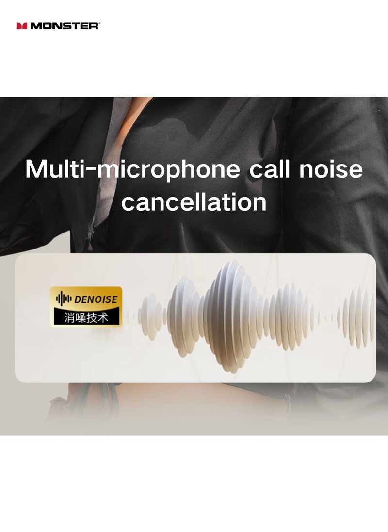 AC330 Bluetooth Earbuds – Open-Back Design, IPX5 Waterproof, 24-Hour Battery Life, Noise-Canceling, Low Latency for Sports and Outdoor Activities