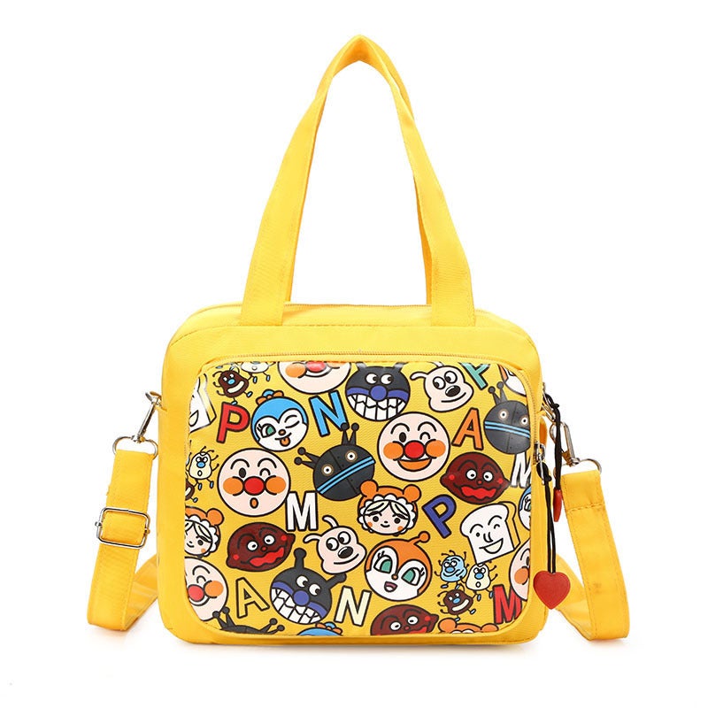 2023 New Cartoon Mommy Bag Factory Portable Waterproof Handheld Mother Baby Bag Single Shoulder Multi-function Casual Yellow Cartoon 