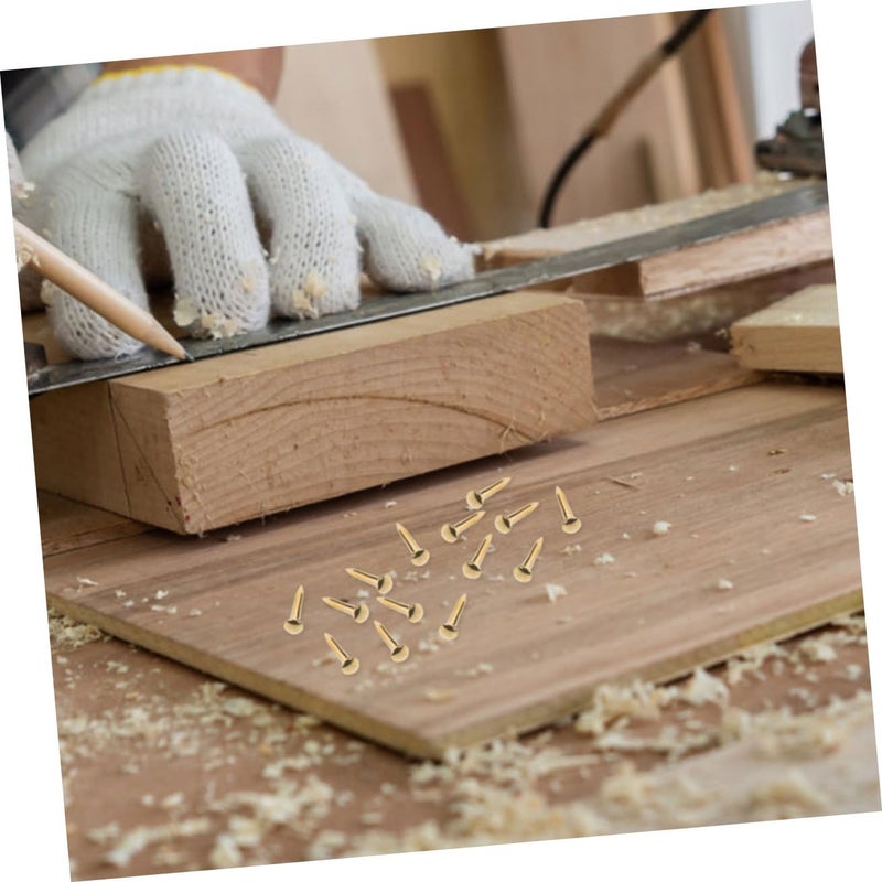 100pcs Copper Nails for Furniture Picture Frame Hanging Hardware Carpentry Projects - Image 4
