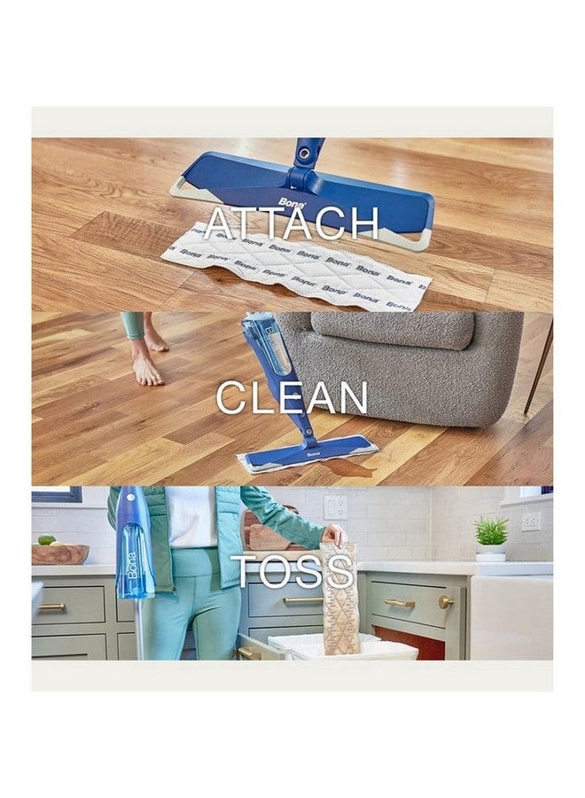 BONA 10-Piece Heavy Duty Disposable Cleaning Pads for Multi-Surface Floors White 42 x 12 cm AX0003640 - Image 4