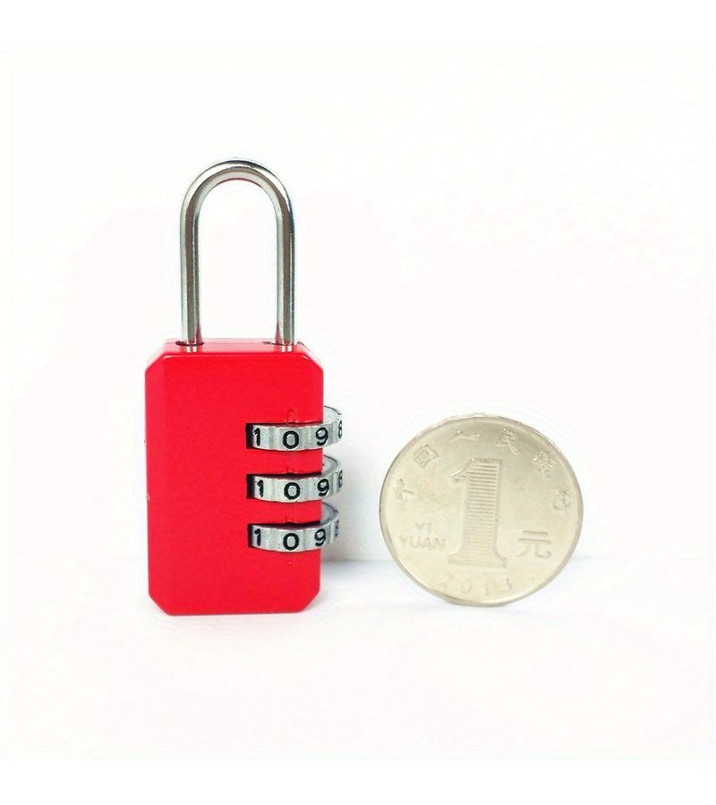 Blue 4pcs Anti Theft Luggage Lock With 3 Digit Combination For Suitcases And Backpacks - Image 5