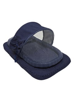 BABYCARA Baby Net Bed With Thick Mattress, Mosquito Net And Neck Pillow, 82 X 50 CM  - Image 1
