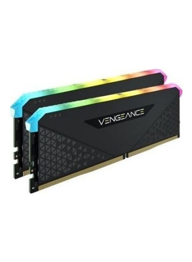 CORSAIR Vengeance RGB RS 32GB (2 x 16GB) DDR4 Desktop Memory, DRAM, 3600MHz, C18 Memory Kit | CMG32GX4M2D3600C18 Black - Image 1